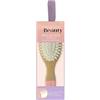 Demeliss Beauty - Spazzola per capelli, formato da viaggio, spazzola in legno, per tutti i tipi di capelli, punte a doppia altezza in nylon, districante in morbido