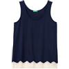 United Colors of Benetton Canotta 3Z123H00P Canottiera, Blu, XS Donna