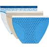 DIM Slip donna con tasche in cotone x3 | Slip multicolore | Comfort in cotone ed elastan | Cintura morbida | Stile quotidiano