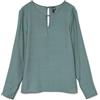 VERO MODA Vmsonja LS Top Wvn Ga Camicia a Maniche Lunghe, Balsamo Verde, M Donna