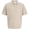 Jack & Jones Jorcassis Knit Twisted Split Neck Polo Uomo