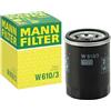 Mann Filter MANN-FILTER W 610/3 Filtro dell'olio - per Autovetture + veicoli commeriali
