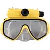 LICAEVEY Occhialini da Sub 2K con Fotocamera, Gonna in Silicone Resistente All'acqua 15M