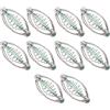 Generic Mangiatoia da Pesca Supporto a Molla in Acciaio Inossidabile Accessorio per Attrezzatura per L'attrazione Rapida dei Pesci 10 Pezzi S 17g, M 18g, L 20g, XL 36g per Gli Appassionati di Pesca