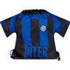 Seven Sacca Sportiva T-SHIRT INTER, Nero, Chiusura coulisse, Salvaspazio, Bambino, Ragazzo, Scuola, Sport, Tempo libero, Viaggio, Idea regalo, Prodotto ufficiale
