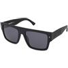 Dsquared2 ICON 0003/S 003/T4 | Occhiali da Sole Graduati o Non Graduati | Prova Online | Unisex | Plastica | Rettangolari | Nero | Adrialenti