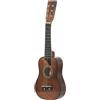 Chitarra Piccola da 25 Pollici Bordi Lisci Chitarra in Legno Marrone Non