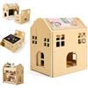 VEVOR Set Tavolo e Sedia Montessori per Svezzamento, Seggiola in Legno Funzioni 3 in 1, con Lavagna Rimovibile, Angoli di 0° e 35°, per Neonati Bambini Piccoli Mangiare Disegnare Leggere e Giocare