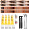 REJOECE Kit Riparazione Pneumatici Bici, Camera D'Aria, 208pz Ripara Gomme per Ciclisti