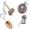 Set di 4 portachiavi Marvel Avenger Thor's Hammer, Capitan America, Iron Man ...