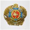 Distintivo parte elmetto tedesco Pickelhaube Prussia ottone WW1 distintivo te...