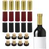120 Pezzi capsule termoretraibili con 40 tappi, 30x60 mm, giallo/rosso/nero