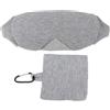 Yinhing Copriocchi Regolabile in Cotone per Dormire, Visiera Traspirante Che Blocca la Luce, per gli Occhi Dalla vestibilità Comoda, Adatta per L'ufficio di Viaggio (GREY)