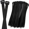 ISOLATECH 100 Fascette Fermacavi in Plastica Nere 300mm x 4,8mm