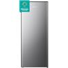 Hisense RR220D4BDE - Frigorifero autoportante retrò, capacità 165 litri con contenitore per ghiaccio a 4 stelle, sbrinamento automatico, portabottiglie per vino, colore argento, classe E, 128 x 51,9 x