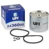SAFETY GUARD, THE PRODUCTS OF GHONIA GRO UFI Filters, Filtro Gasolio 24.360.00, Filtro Carburante per Ricambio, Adatto ad Auto, Applicabile su Diversi Modelli come Alfa Romeo, Audi, Land Rover, Nissan e Renault