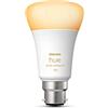Philips Hue White Ambiance Lampadina LED Smart, Attacco a Baionetta B22, Luce Bianca da Calda a Fredda, Dimmerabile, 15.5W