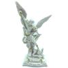 Generic Statua di San Michele Arcangelo in marmo resina bianca con spada in metallo altezza cm. 17