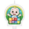 Amscan 173258 Candela di Compleanno-6cm x 7cm | Cocomelon | 1 Pc. Candele