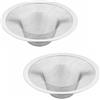 SENRISE 2 filtri per lavello da cucina, 9 cm, in acciaio inox, filtro a rete per scarico di vasca da bagno e doccia (misura grande)