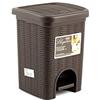 Stefanplast Elegance Pattumiera Bagno Lt. 6, Moka, plastica