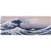 lachineuse - Tappetino per mouse XXL - Atmosfera giapponese - Onda di Kanagawa - 800 x 300 x 3 mm - Decorazione giapponese - Antiscivolo e resistente all'acqua - Decorazione per ufficio - Idea regalo