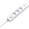 Xiaomi Power Strip - Ciabatta elettrica a 3 prese con 2 x 20 W USB-C e 1 x 18 W USB-A, materiale resistente al fuoco e superficie antiscivolo