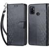 KENHONER Custodia per Oppo A53/A53s Cover, Nero