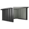 Outsunny Garage per Robot Tagliaerba con Tetto Inclinato in Acciaio, 108x86x62.5 cm, Grigio Scuro | Aosom Italy