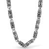 Dankadi Collana retrò 4,5 mm a forma di cuore cavo in 925 argento, 18 -28 / 46 - 71 cm, catena scavata di tonalità Mate tecnica d'argento thailandese, regalo di gioielli antichi per uomo donna