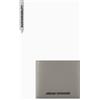 Armani Exchange Madrid, Essential, Metal Logo, Portafoglio Bi-Fold da Uomo, Marrone Chiaro, Taglia Unica