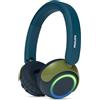 PHILIPS TAK4200CT Serie 4200 Cuffie pieghevoli per bambini on-ear wireless - 45 ore di riproduzione a volume limitato, Condivisione audio, Cavo USB-C incluso - Cristallo verde acqua