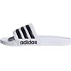 adidas Unisex - Adulto Adilette Shower Slides Slipper, Cloud White / Core Black / Cloud White, 40.5 EU