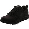Skechers Escape Plan, Scarpe da Escursionismo Uomo, Nero Black Leather Mesh Trim Bbk, 45 EU