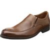 Clarks Men's Whiddon Step Loafer, Dark Tan Lea, 41 EU