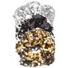NULYLU 3pezzi Fasce Elastiche Per Con Brillantini Da Scrunchies Eleganti Per Donne e Ragazze Accessori Per Stile Quotidiano e Occasioni Speciali