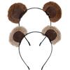 Generico 2PCS Peluche Cerchietto Con Orecchie Di Orso, 20x17cm Adorabile Cerchietto Orecchie Di Animale, Con Cuscinetto In Silicone, Leggero E Altamente Elastico, Per Feste Di Compleanno, Pasqua, Viaggi