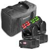 Beamz MHL36 Moving Head Coppia Teste mobili a led 4x9W 3in1 inclusa bag Trasport