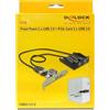 Delock Front Panel 2 x USB 3.0 Typ A mit Anschlusskabel PCI Express x1 2 x intern USB
