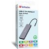 Verbatim CMH-13 USB tipo-C 10000 Mbit/s Argento