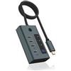 RAIDSONI ICY BOX USB 3.2 Gen2 HUB 4 porte 1xUSB-C PD 20W, 3xUSB-C3.2(Gen2)