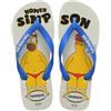 Havaianas Infradito Uomo Simpsons White Blue Ciabatte Mare Piscina Gomma Antiscivolo Flip Flop Estive Originali (Sistema Taglie Calzature EU, Adulto, Uomo, Numero (range), Media, 43, 44)