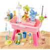 Generico Tavolo Sabbia E Acqua per Bambini con Accessories, Tavolo Acqua E Sabbia con Pompa, Dotato di Gambe del Rimovibili, per Piscina Estiva All'aperto, ABS, 54x29x53cm