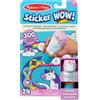 Melissa & Doug Sticker WOW! Timbratore di Adesivi e Blocco Attività di 24 Pagine con 300 Adesivi - Unicorno, Gioco Educativo per Lavoretti Artistici, Bambini, 3+ Anni - Certificati FSC