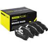 RIDEX PLUS 402B0052P Set d'assale Kit pastiglie freni Anteriore con clip pistone Compatibilità con CITROËN C5 III RD