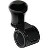 PILOT 00035 Revolve, pomello Volante in Alluminio anodizzato Nero, Staffa Nera, Universale per Volanti con Sezione da 20 a 40 mm