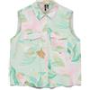 VERO MODA Vmjosie - Maglietta S/L Wvn Ga, Birds Egg Green, M