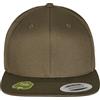 Flexfit Unisex-Adult Organic Cotton Snapback Baseball Cap, Burnt Olive, one Size