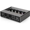 Mixer con Interfaccia Audio Portatile Mixer da Tavolo a Bassa Latenza
