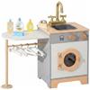 Cucina Giocattolo in Legno Design Realistico per Area Giochi, Cameretta,